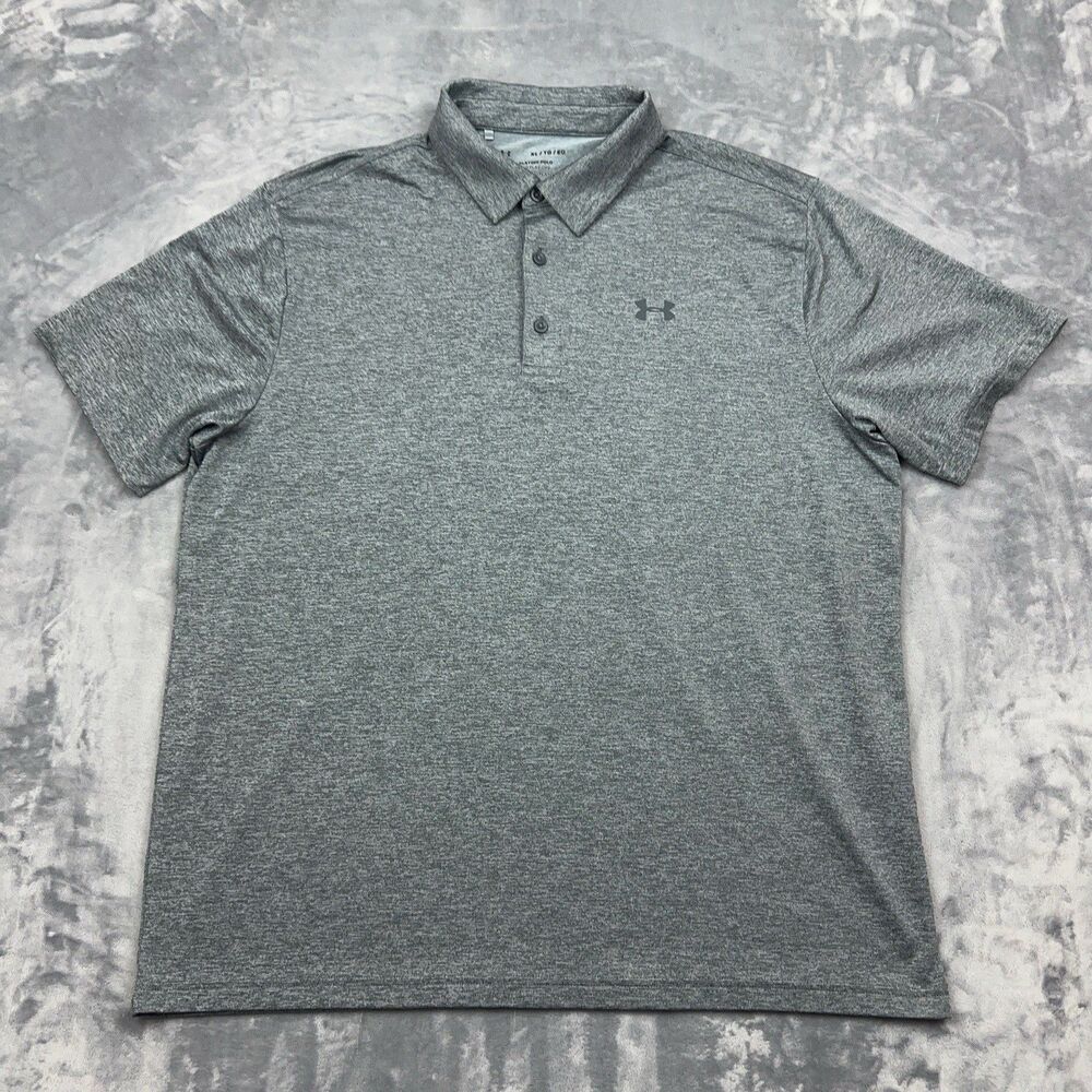 Under Armour Shirt Men's Size XL The The Playoff Polo Gray Golf  Loose Fit